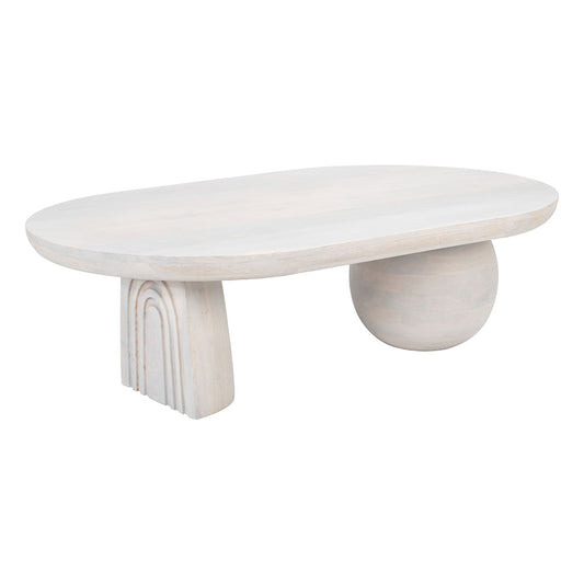 GIHAK COFFEE TABLE WHITEWASHED