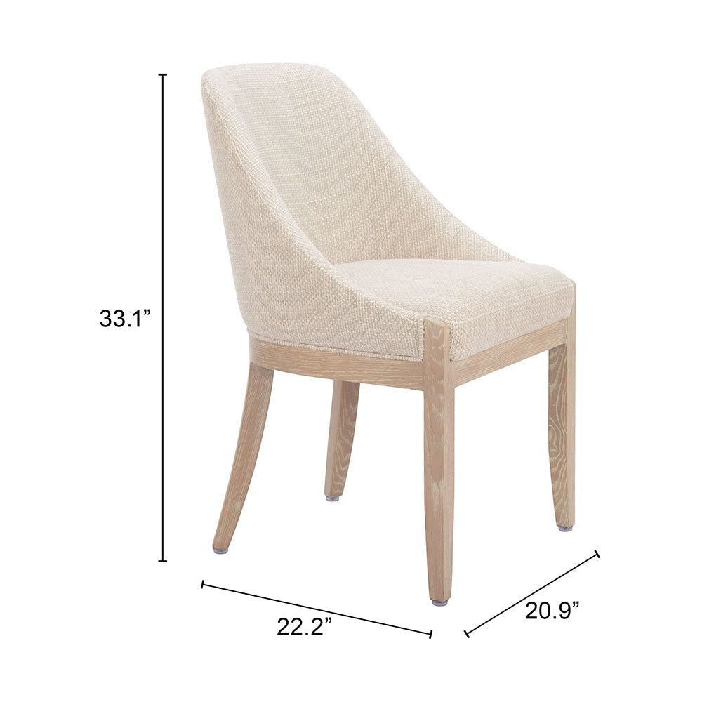CALMO DINING CHAIR BEIGE