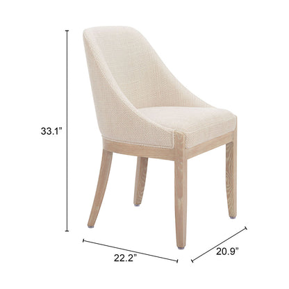 CALMO DINING CHAIR BEIGE