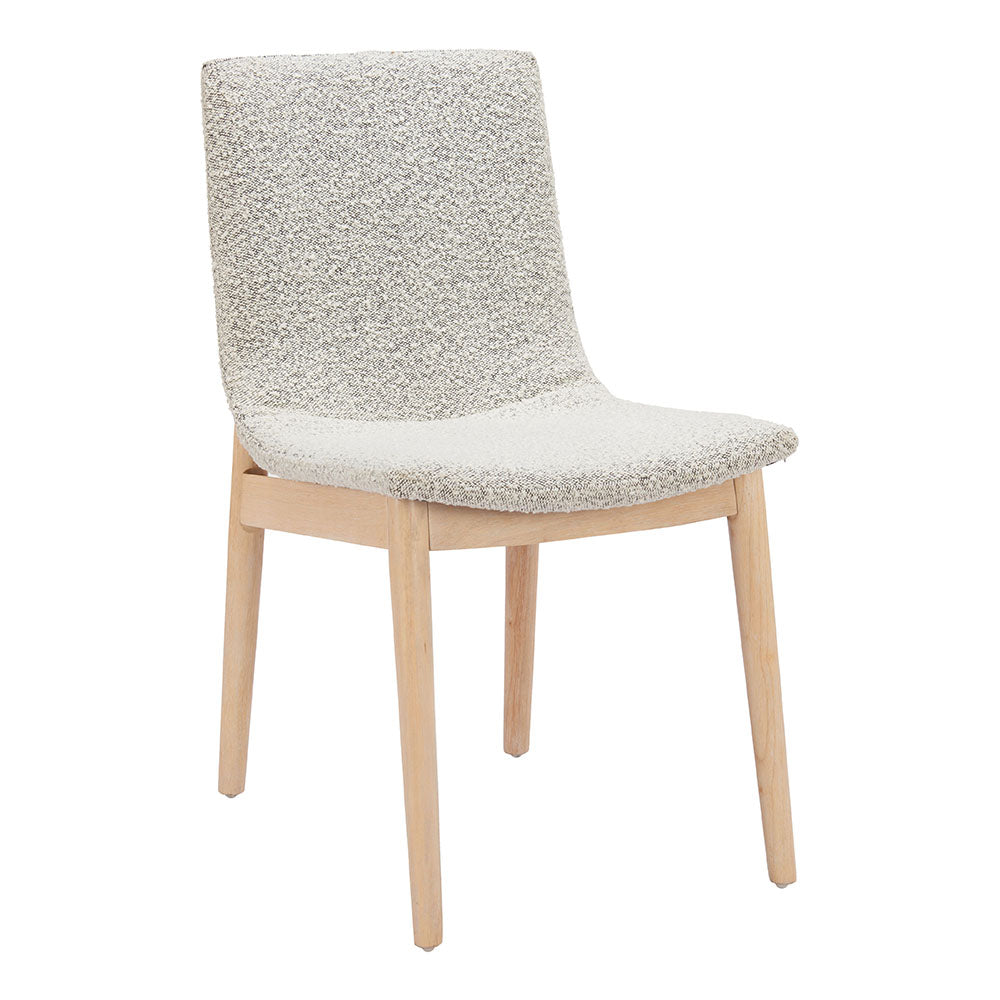 RAHA DINING CHAIR GRAY & WHITEWASHED