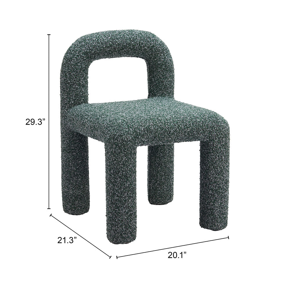 ARUM DINING CHAIR SNOWY GREEN