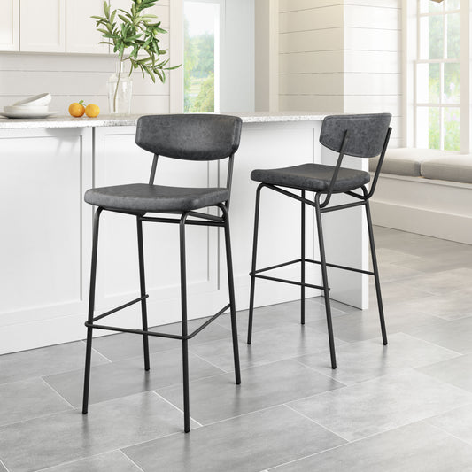 CHARON BARSTOOL VINTAGE BLACK