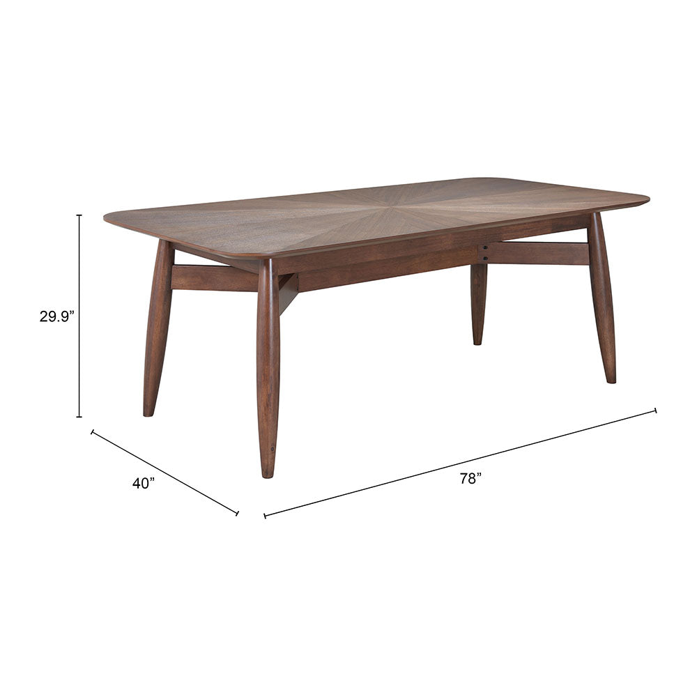 SILEA RECTANGULAR DINING TABLE ESPRESSO