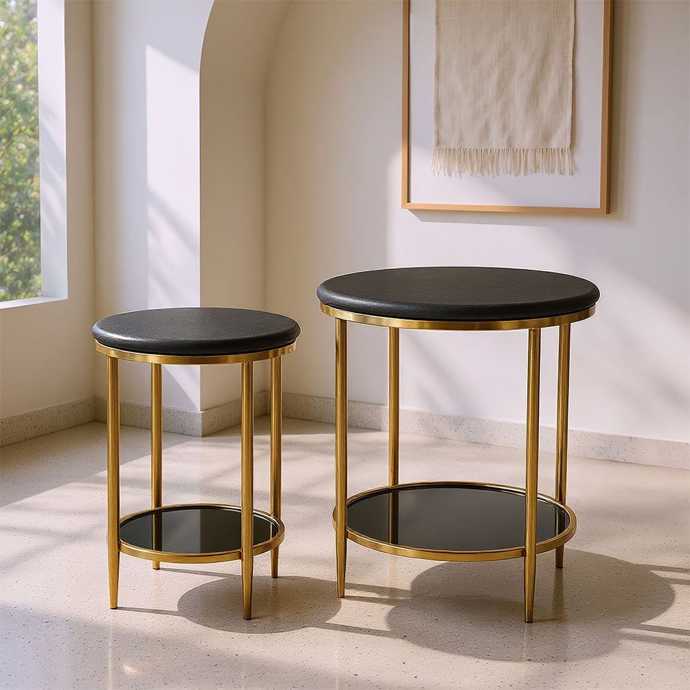 KOPER COFFEE TABLE SET BLACK