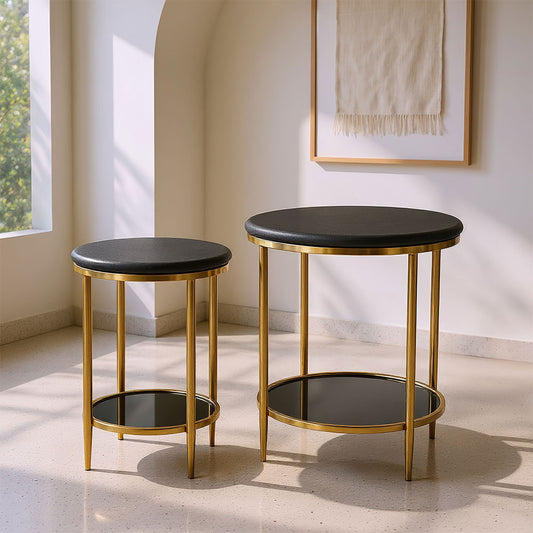 KOPER COFFEE TABLE SET BLACK
