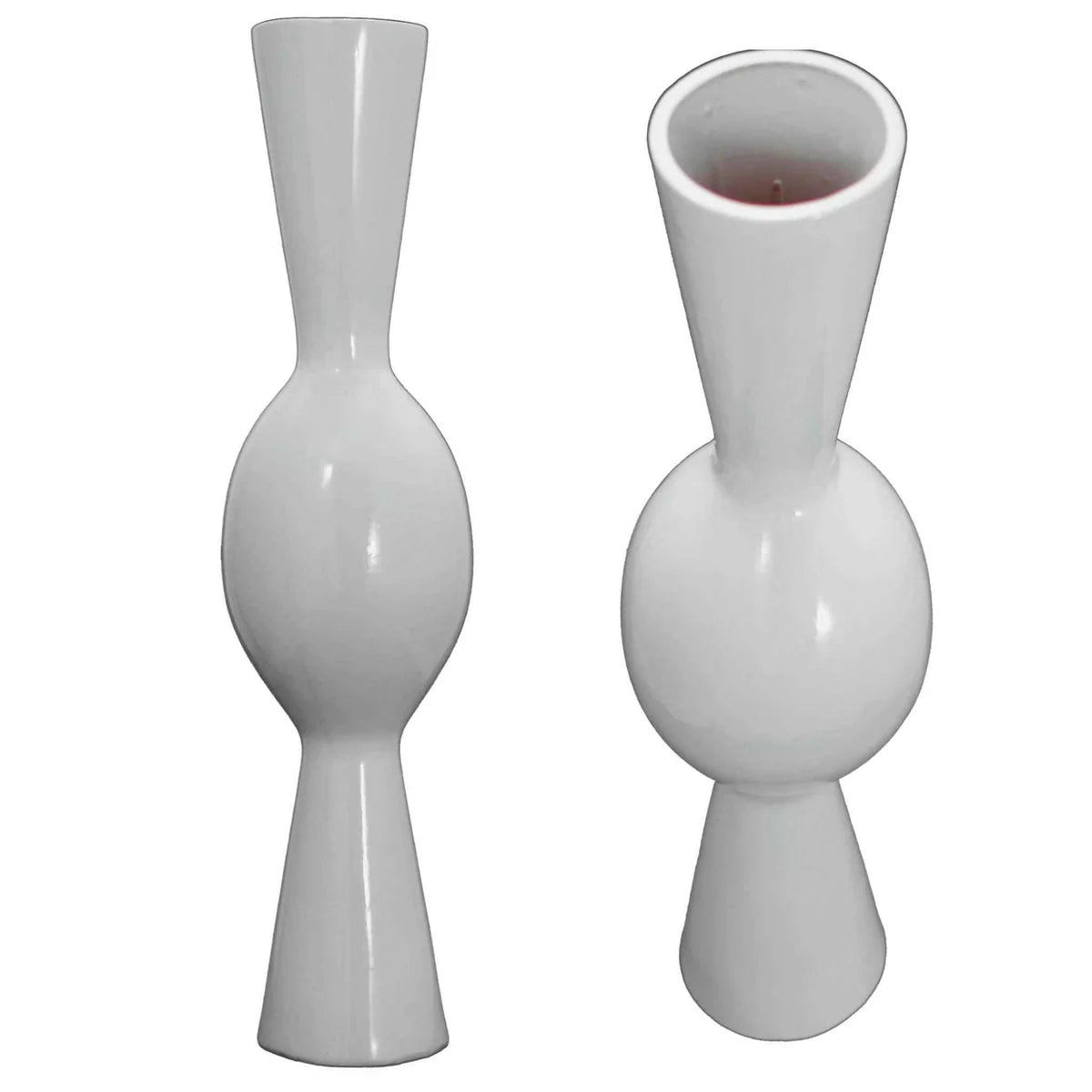 22IN LOUTROPHOROS CERAMIC VASE