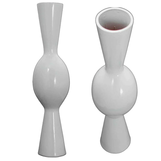 22IN LOUTROPHOROS CERAMIC VASE