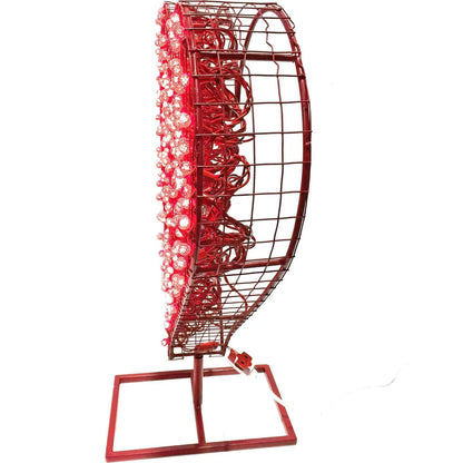 24IN LED LIT VALENTINE'S DAY HEART WITH DISPLAY STAND