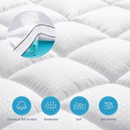 Oaklyn Luxe 4" Dual-Layer Mattress Topper | Cooling Gel & Pillow Top