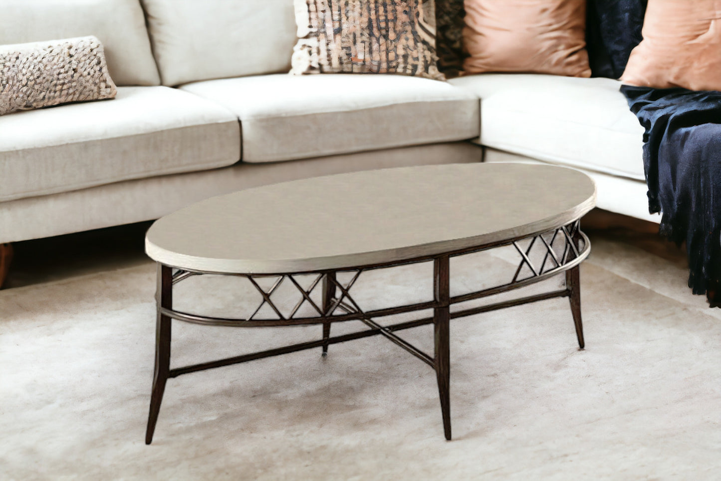 Three Piece Black And Faux Marble Coffee And End Table Set