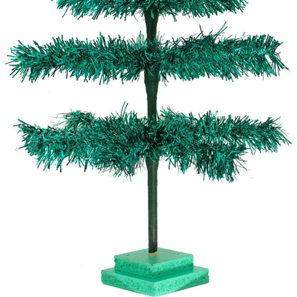 28IN VINTAGE EMERALD TINSEL CHRISTMAS TREE