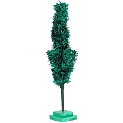 28IN VINTAGE EMERALD TINSEL CHRISTMAS TREE