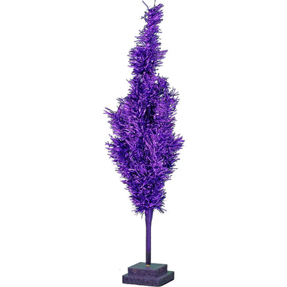 28IN VINTAGE PURPLE TINSEL CHRISTMAS TREE