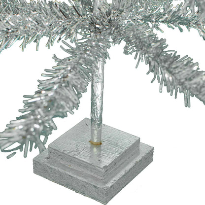 28IN VINTAGE SILVER TINSEL CHRISTMAS TREE