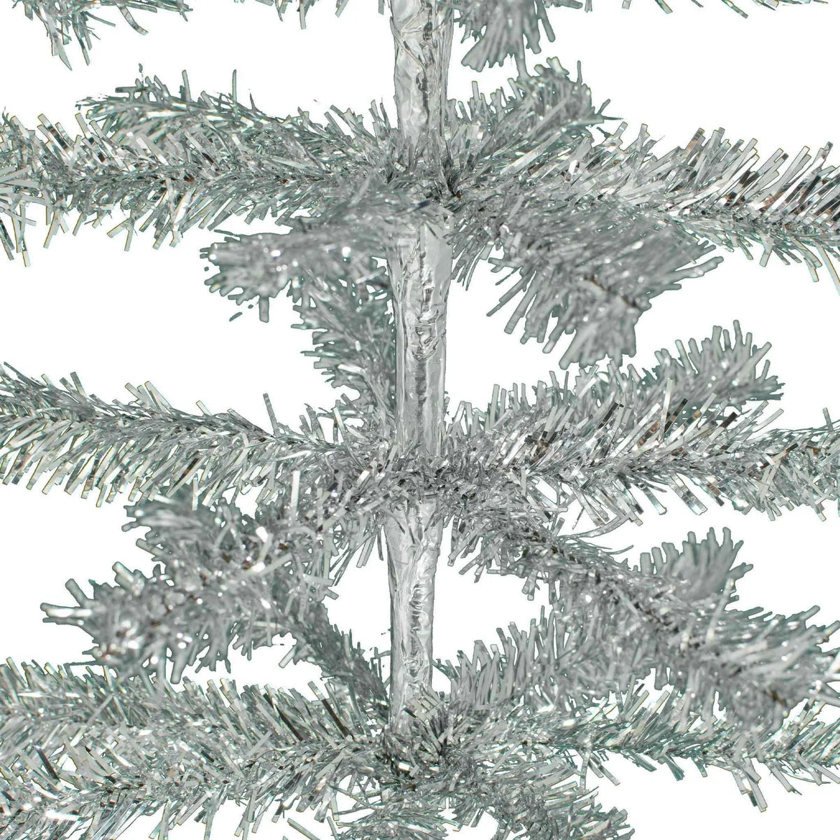28IN VINTAGE SILVER TINSEL CHRISTMAS TREE