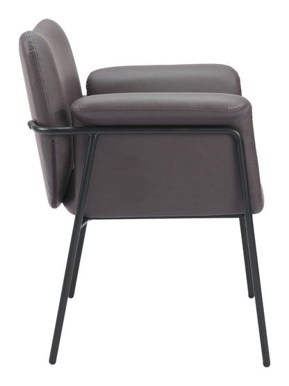 HERITAGE ACCENT CHAIR BROWN