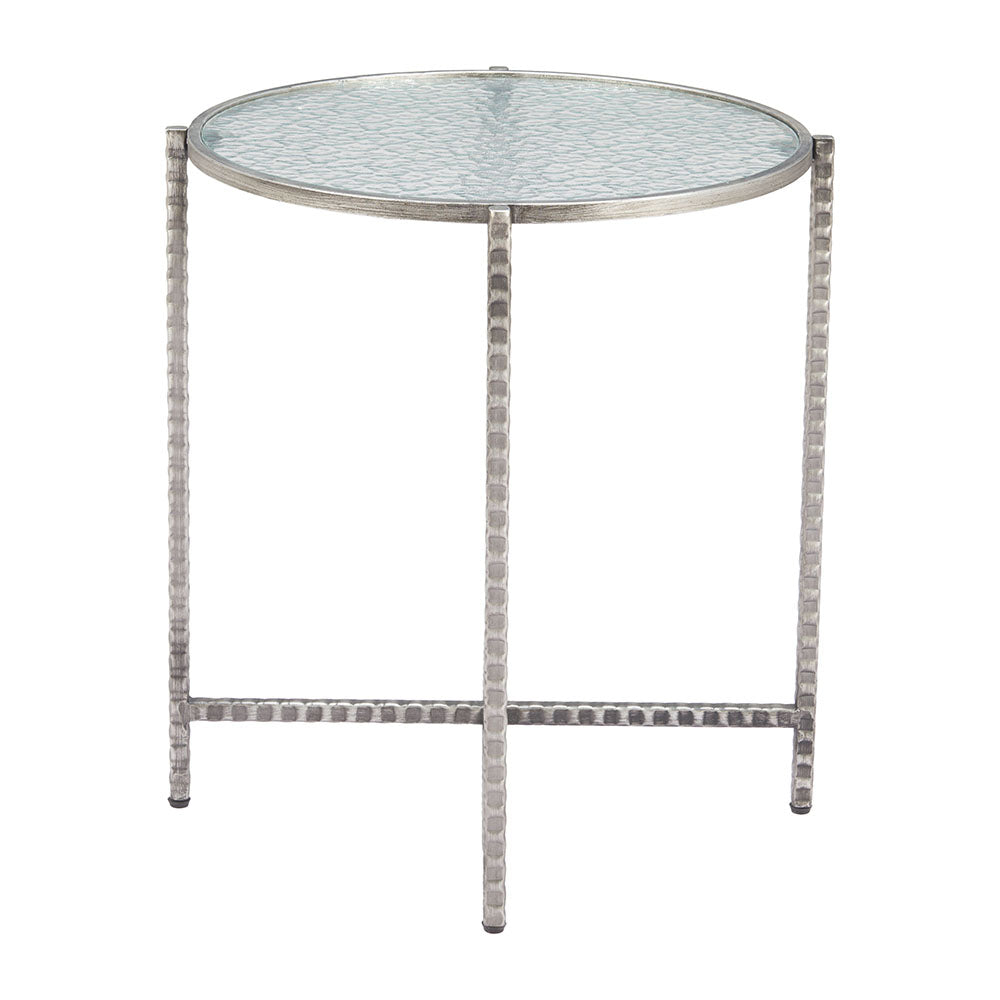 VETRO SIDE TABLE SILVER