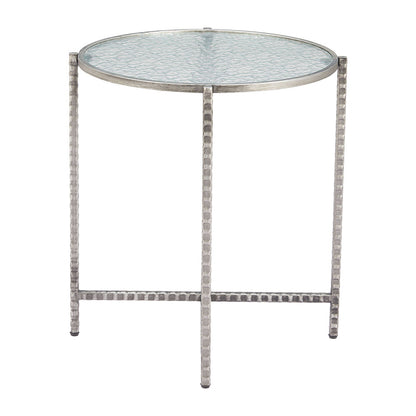 VETRO SIDE TABLE SILVER