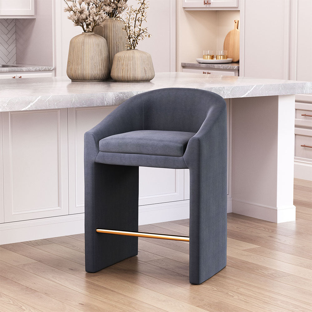 EMAS COUNTER STOOL MIDNIGHT GRAY