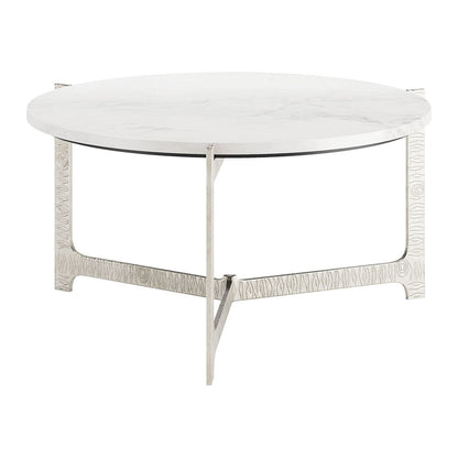 BARMAS COFFEE TABLE WHITE & SILVER