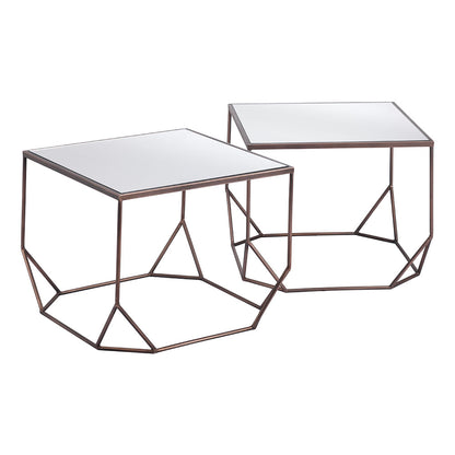 ARZON COFFEE TABLE SET BRONZE
