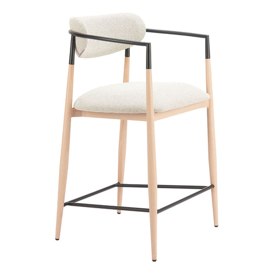 EQUINOX COUNTER STOOL OYSTER GRAY & NATURAL