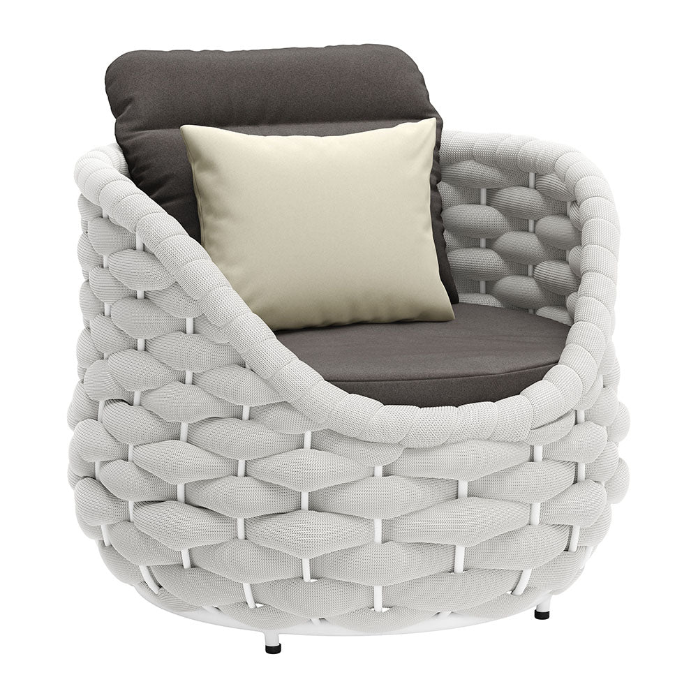 CORAL REEF ACCENT CHAIR GRAY
