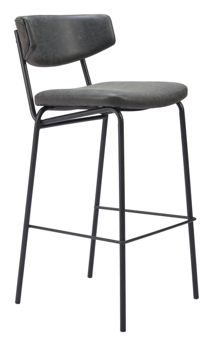 CHARON BARSTOOL VINTAGE BLACK