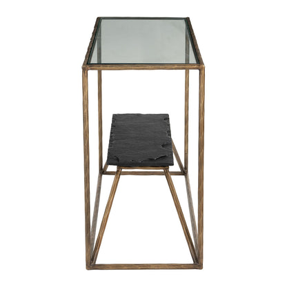 RANOL CONSOLE TABLE BRASS