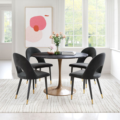 MENLO DINING CHAIR BLACK