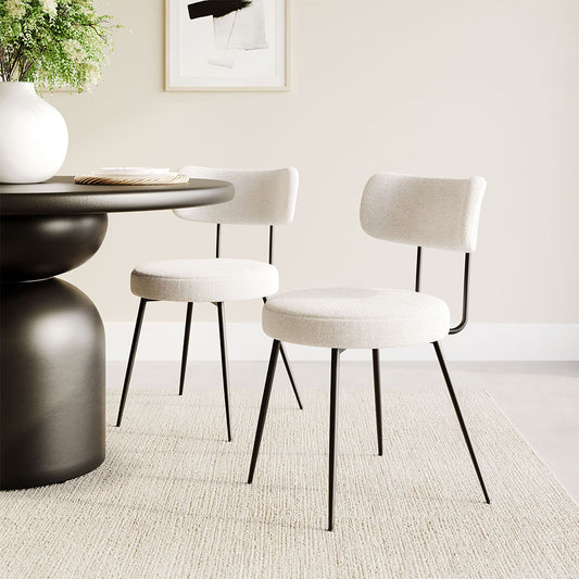 BLANCA DINING CHAIR IVORY