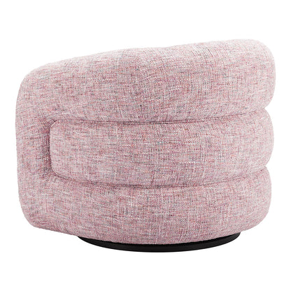 REFINE SWIVEL CHAIR PINK TWEED