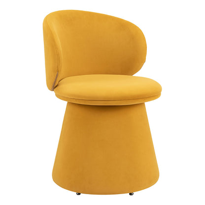 OBLIC SWIVEL DINING CHAIR ORANGE