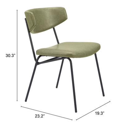 CHARON DINING CHAIR GREEN