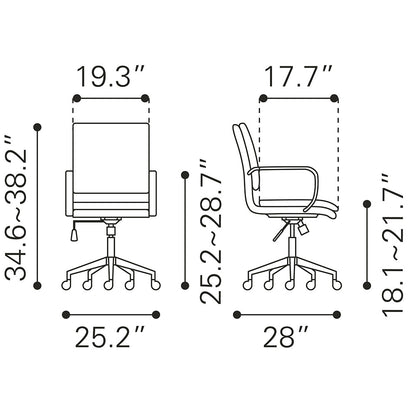 PARTNER OFFICE CHAIR WHITE