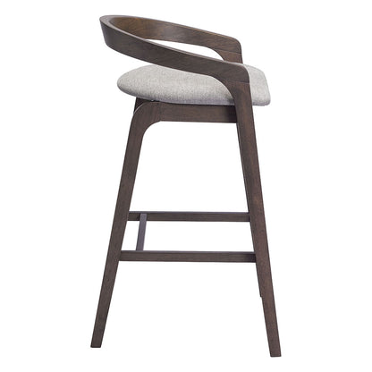 TROY BARSTOOL GRAY & ESPRESSO