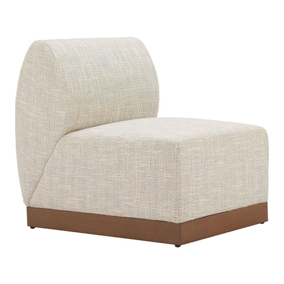 CHRISTY ARMLESS CHAIR BEIGE