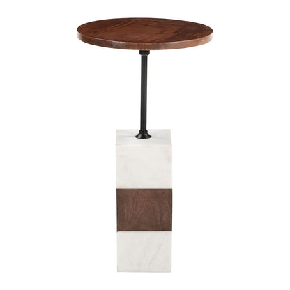 STUK SIDE TABLE BROWN & WHITE