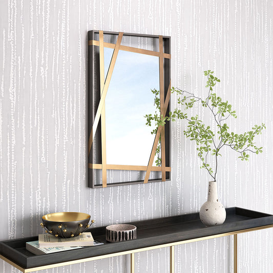 TOLIX MIRROR ANTIQUE GOLD & BLACK