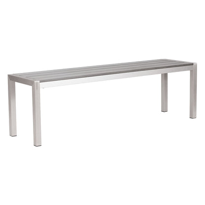 METROPOLITAN DOUBLE BENCH GRAY & SILVER