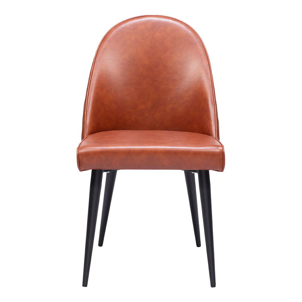 SILLOTH ARMLESS DINING CHAIR BROWN