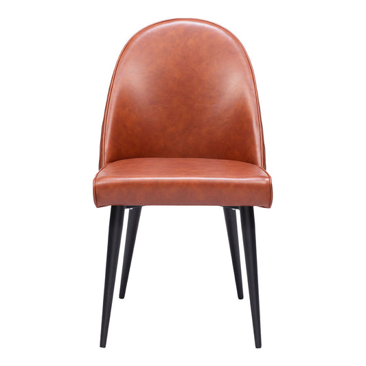 SILLOTH ARMLESS DINING CHAIR BROWN