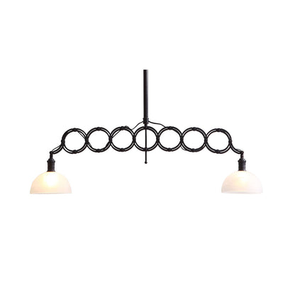 JADE CEILING LAMP ANTIQUE BLACK