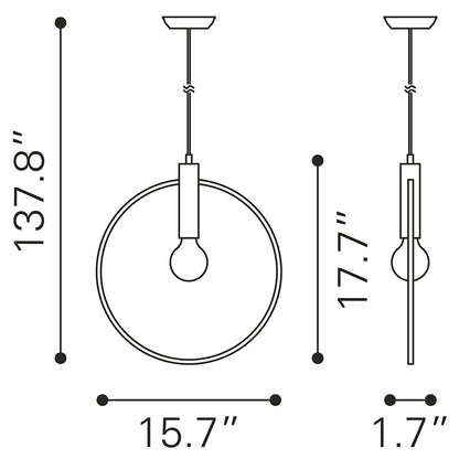 IRENZA CEILING LAMP BRASS