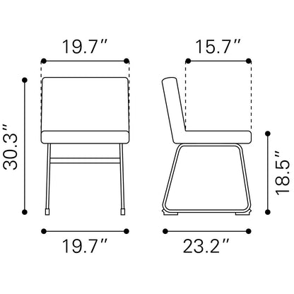 PAGO DINING CHAIR BROWN