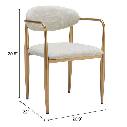 ZENS DINING CHAIR QUILL GRAY