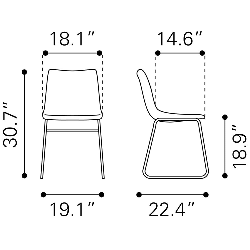 SMART DINING CHAIR IVORY