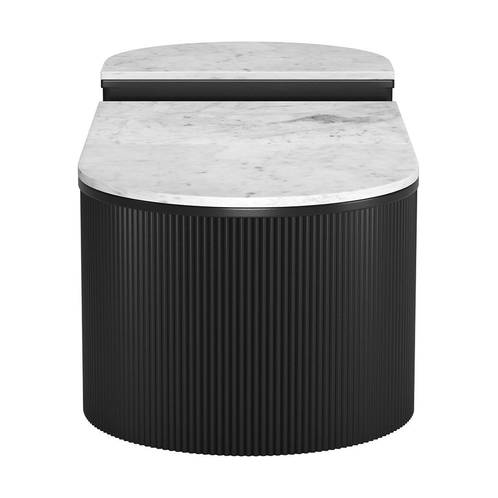 ORMARA COFFEE TABLE SET WHITE & BLACK