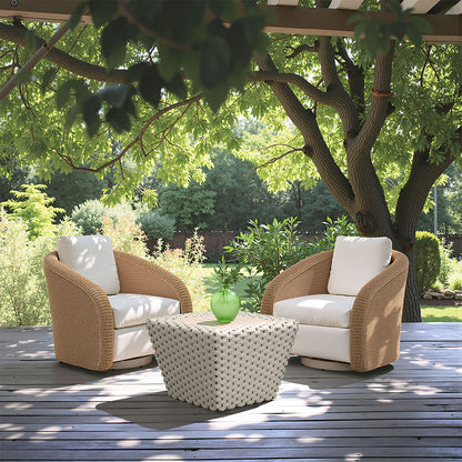 SOLARA SWIVEL CHAIR IVORY