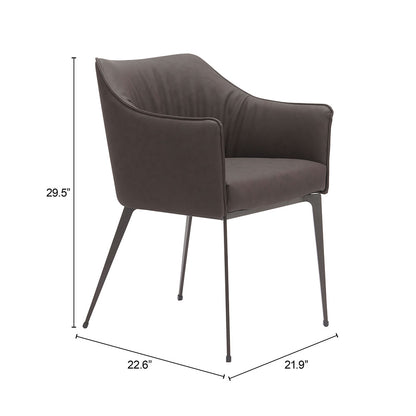 BELMONT DINING CHAIR BROWN